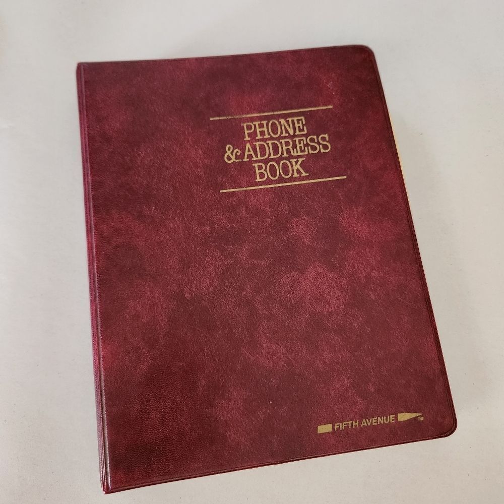 Woolworth VINTAGE Fifth Avenue Phone & Address Book 8.5in X 7in